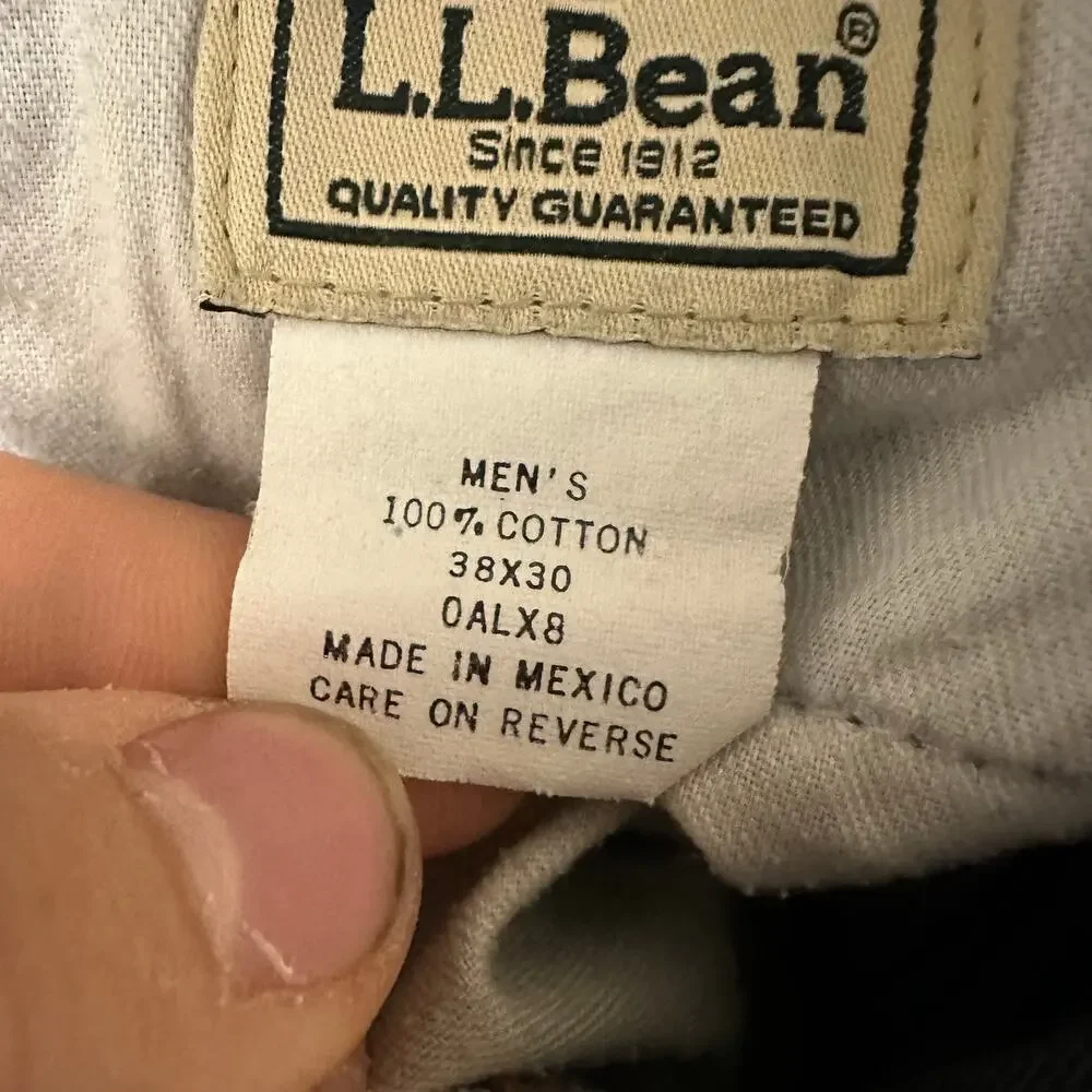 Vintage‎ L.L.Bean Straight Jeans Men's Size 38x30 Light Blue